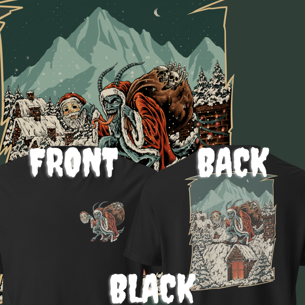 Yuletide Terror: Krampusnacht Double-Sided Tee