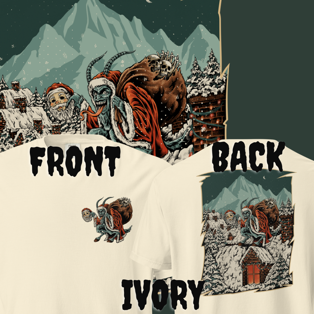 Yuletide Terror: Krampusnacht Double-Sided Tee