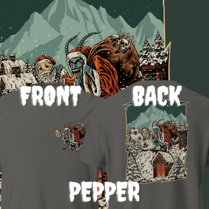 Yuletide Terror: Krampusnacht Double-Sided Tee